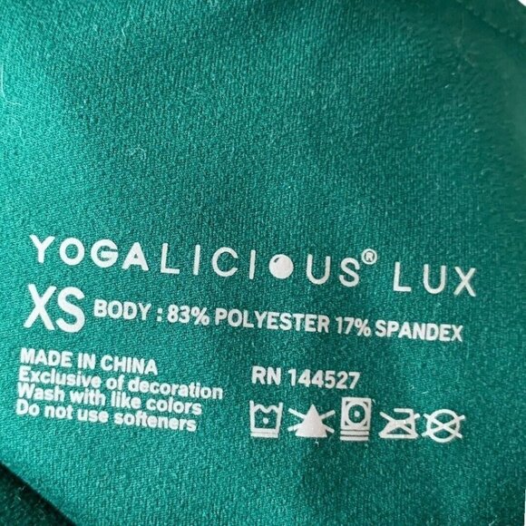 Yogalicious Lux‎ Women's Size XS Green Yoga Shorts - Picture 3 of 5